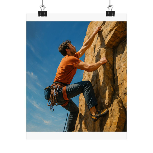 Mountain Climb Ascent - Matte Vertical Posters