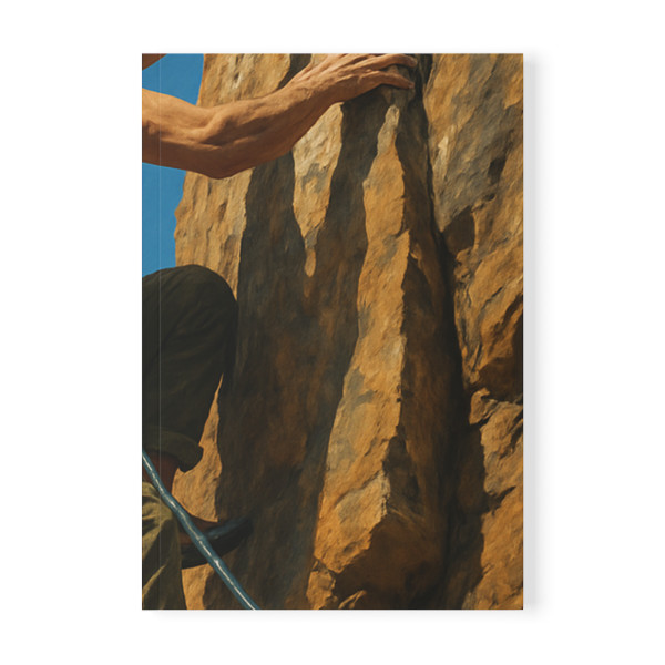 Mountain Climb Ascent - Softcover Notebook, A5