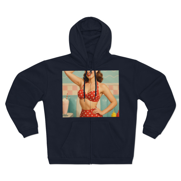 Pin-Up Paradise - Unisex Hooded Zip Sweatshirt