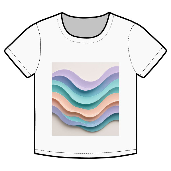 Liquid Wave Flow - Organic Rib Baby Tee Liquid Wave Flow - Organic Rib Baby Tee