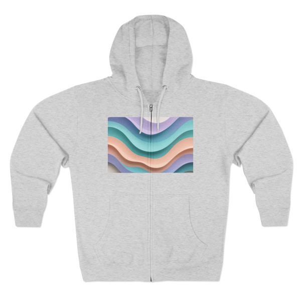 Liquid Wave Flow - Unisex Zip Hoodie Liquid Wave Flow - Unisex Zip Hoodie