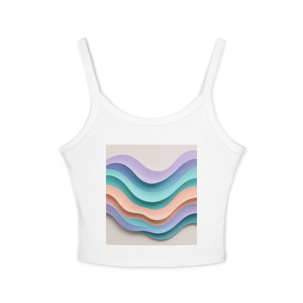 Liquid Wave Flow - Women's Spaghetti Strap Tank Top Liquid Wave Flow - Women's Spaghetti Strap Tank Top