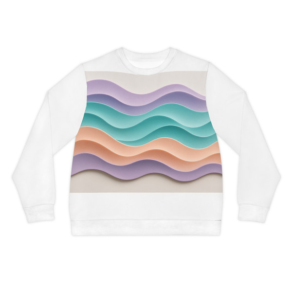 Liquid Wave Flow - Lightweight Sweatshirt (AOP) Liquid Wave Flow - Lightweight Sweatshirt (AOP)