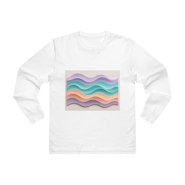 Liquid Wave Flow - Men’s Base Longsleeve Tee  Liquid Wave Flow - Men’s Base Longsleeve Tee