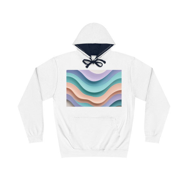 Liquid Wave Flow - Unisex Varsity Hoodie