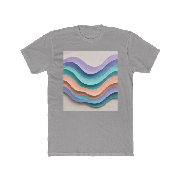 Liquid Wave Flow - Unisex Cotton Crew Tee