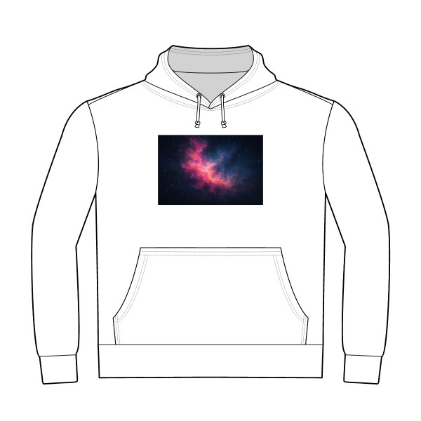 Ethereal Nebula Dance - Unisex Heavyweight Pullover Hoodie