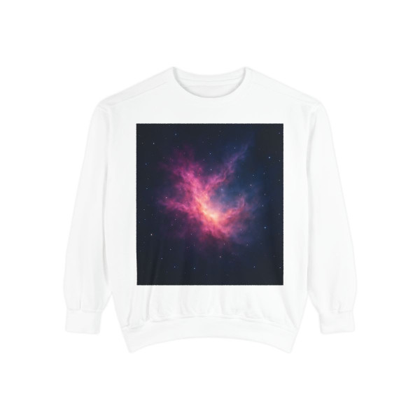 Ethereal Nebula Dance - Unisex Garment-Dyed Sweatshirt