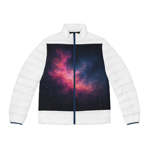 Ethereal Nebula Dance - Men's Puffer Jacket (AOP)