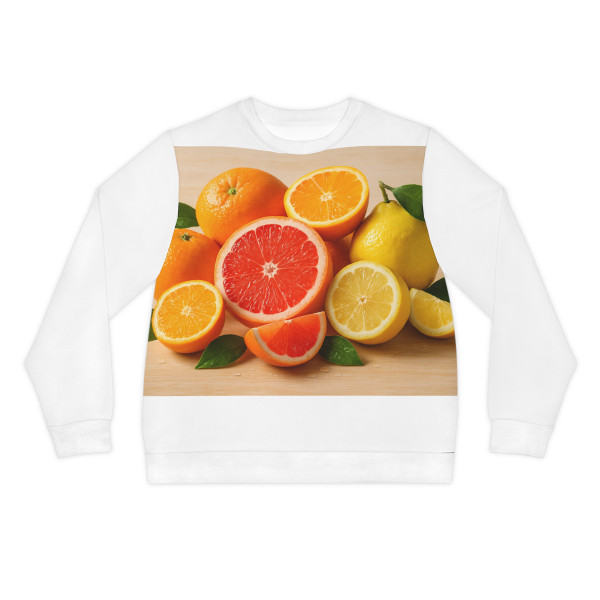 Citrus Burst Delight - Lightweight Sweatshirt (AOP)