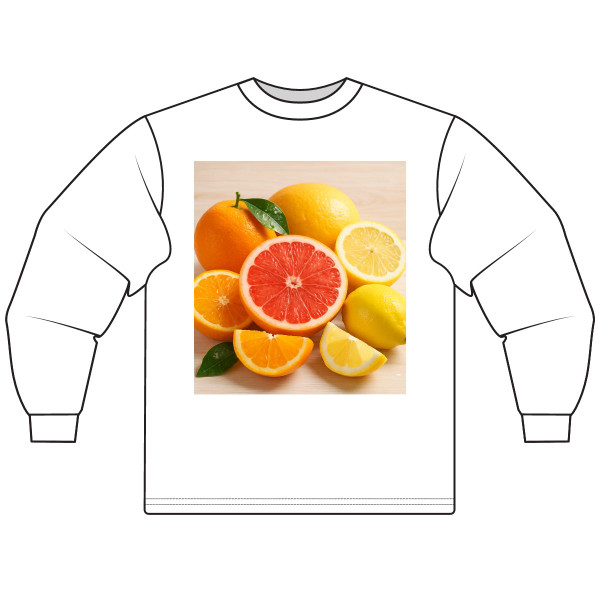 Citrus Burst Delight - Unisex Long Sleeve T-Shirt