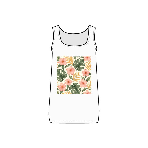 Botanical Bliss Escape - Women's Micro Ribbed Tank