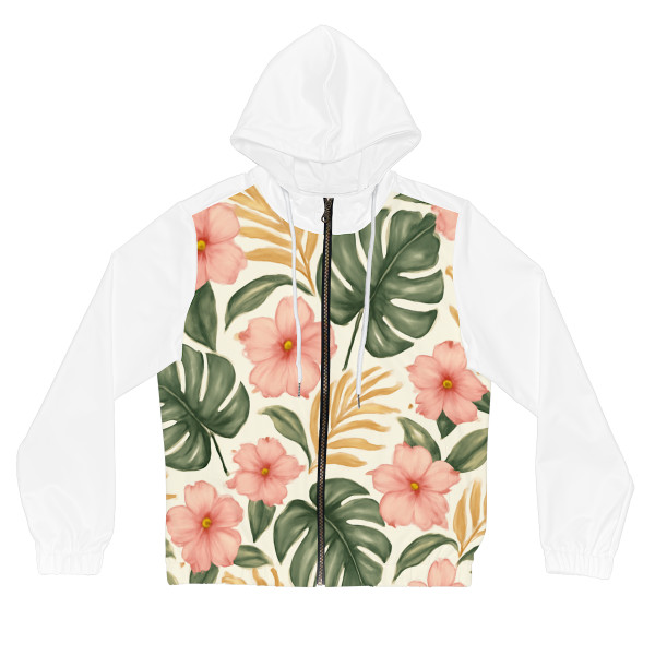 Botanical Bliss Escape - Women’s Full-Zip Hoodie (AOP)