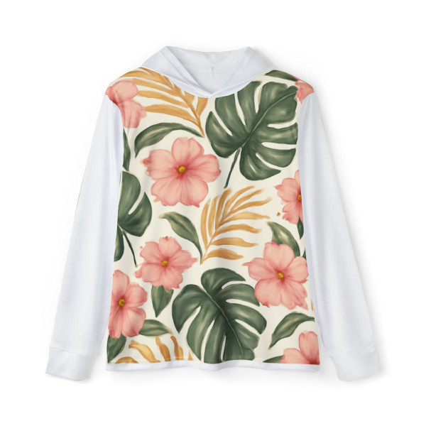 Botanical Bliss Escape - Men's Sports Warmup Hoodie (AOP)