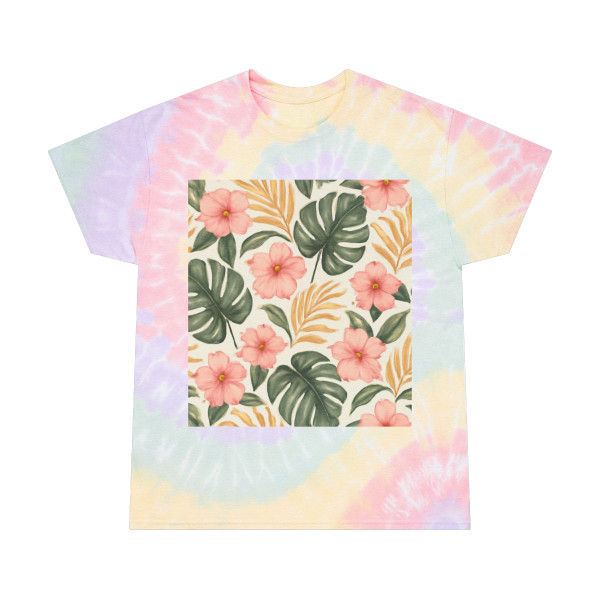 Botanical Bliss Escape - Tie-Dye Tee, Spiral