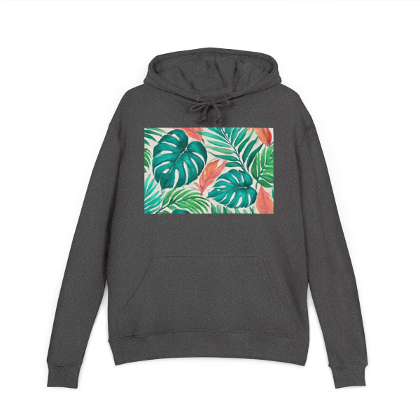 Tropical Leaf Serenade - Unisex French Terry Hoodie