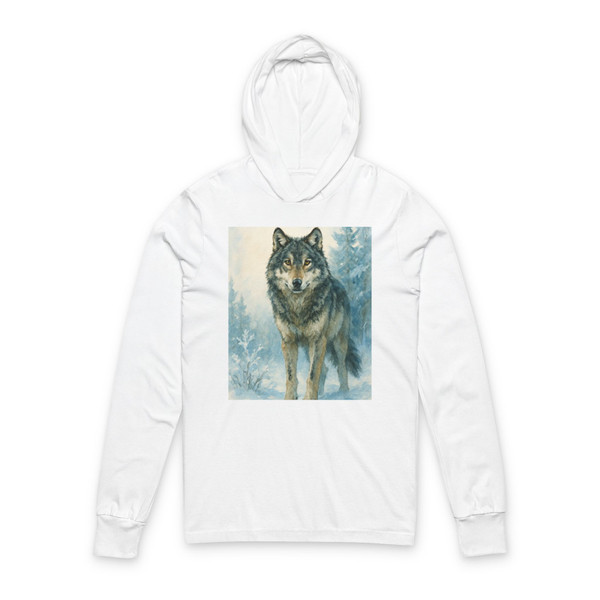 Lone Wolf Vigil - Unisex Hooded Long Sleeve Tee