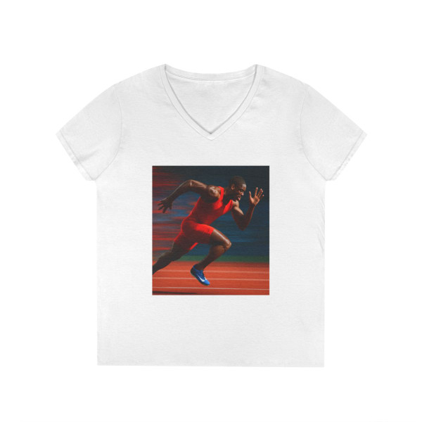 Victory Run Sprint - Ladies' V-Neck T-Shirt