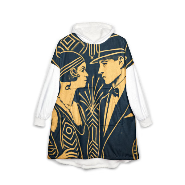 Gatsby Glamour Nights - Unisex Hooded Blanket