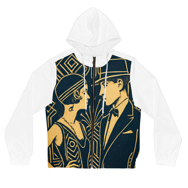 Gatsby Glamour Nights - Women’s Full-Zip Hoodie (AOP)