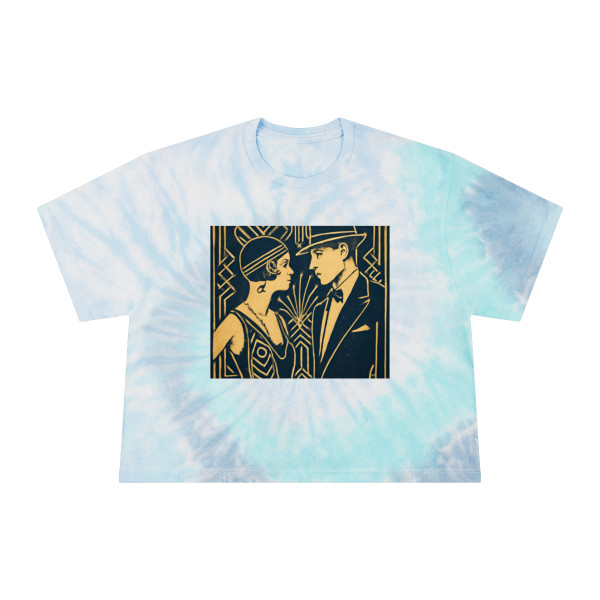 Gatsby Glamour Nights - Women's Tie-Dye Crop Tee