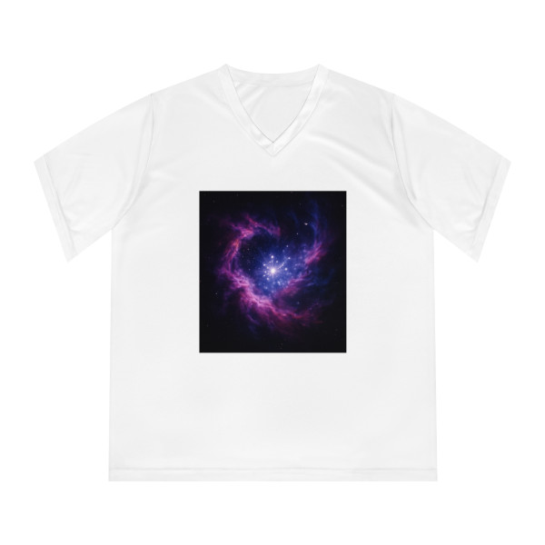Celestial Harmony Voyage - Women's Performance V-Neck T-Shirt