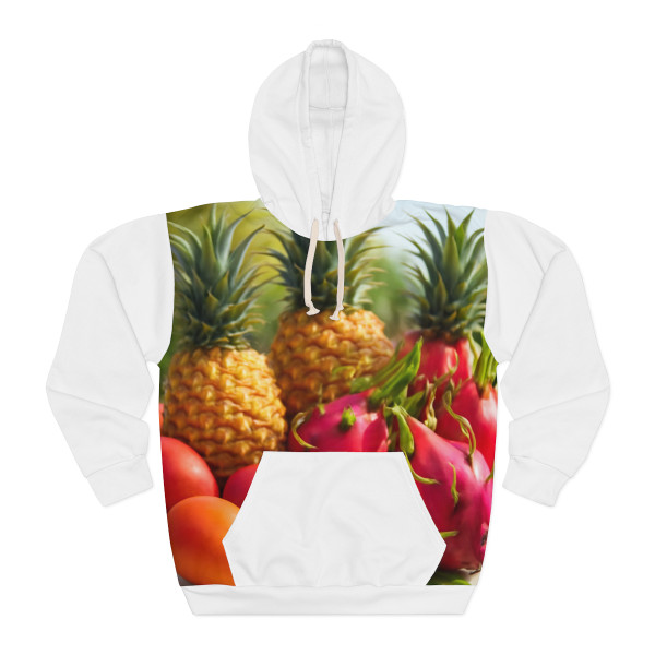 Tropical Fruit Fiesta - Unisex Pullover Hoodie (AOP)