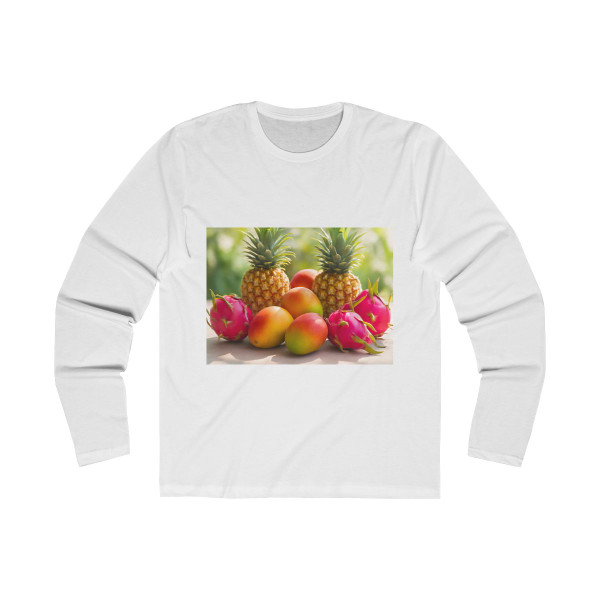 Tropical Fruit Fiesta - Men's Long Sleeve Crew Tee