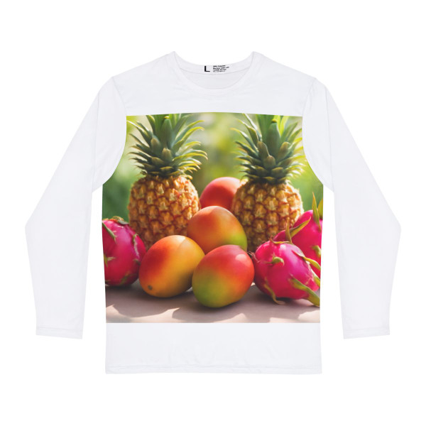 Tropical Fruit Fiesta - Men's Long Sleeve Shirt (AOP)