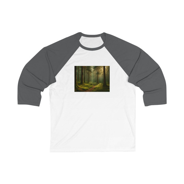 Whispering Pine Woods - Unisex 3\4 Sleeve Baseball Tee