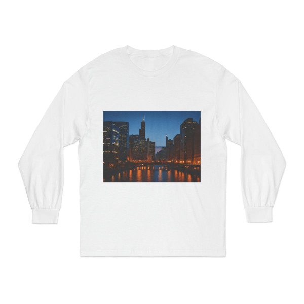 Chicago River Reflections - Unisex Classic Long Sleeve T-Shirt