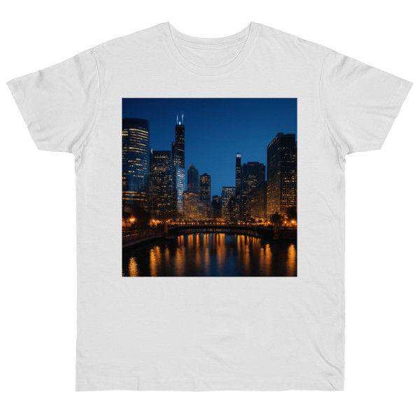 Chicago River Reflections - Single Jersey T-shirt
