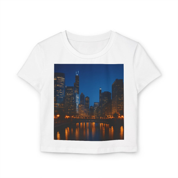 Chicago River Reflections - Women's Baby Tee