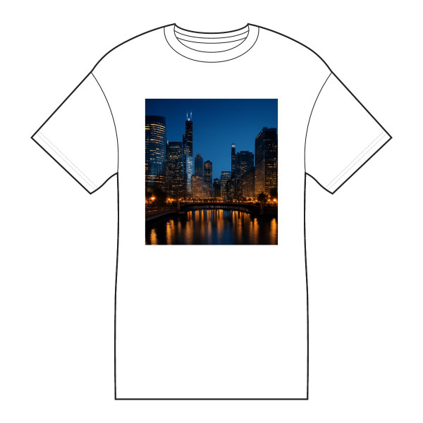 Chicago River Reflections - Core Cotton Tee