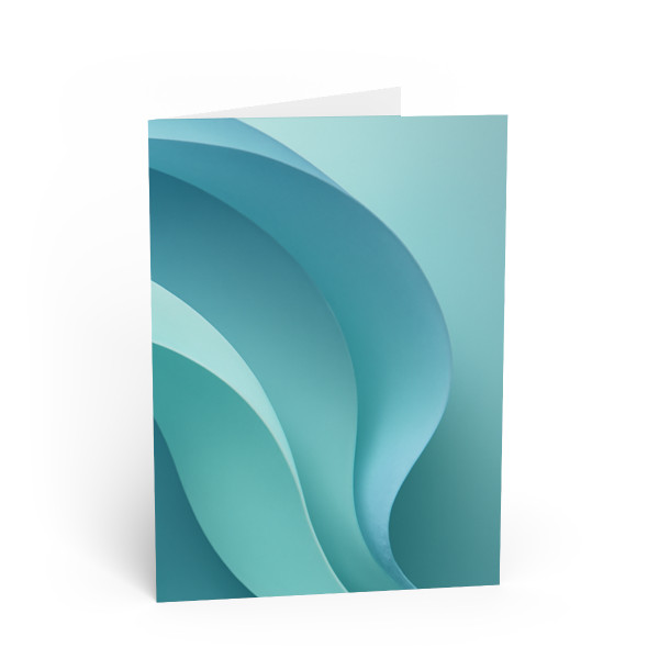 Ethereal Wave Flow - Greeting Cards