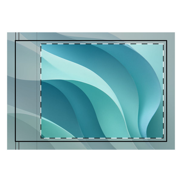 Ethereal Wave Flow - Double-Sided Flag