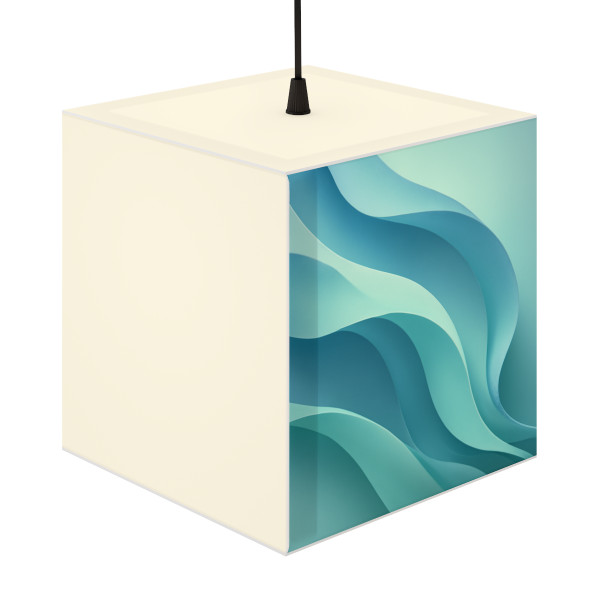 Ethereal Wave Flow - Light Cube Lamp
