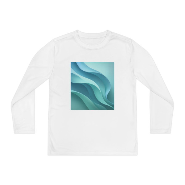 Ethereal Wave Flow - Youth Long Sleeve Competitor Tee