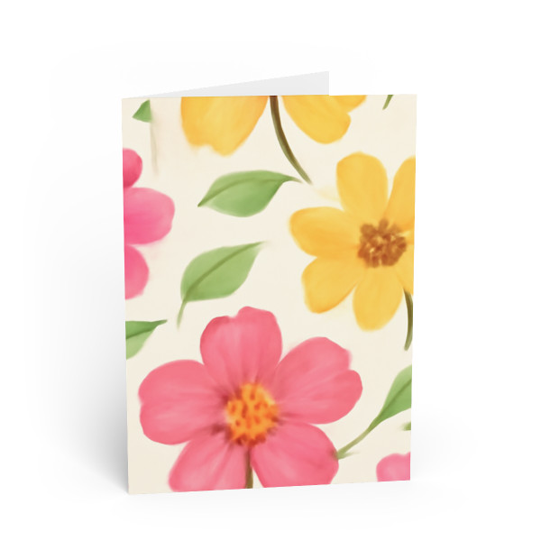 Whimsical Garden Blooms - Greeting Cards