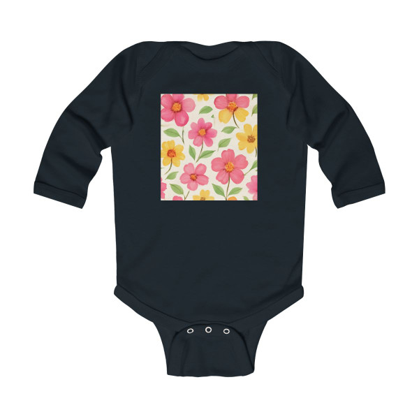 Whimsical Garden Blooms - Infant Long Sleeve Bodysuit