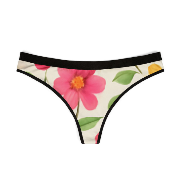 Whimsical Garden Blooms - Women's Thongs (AOP)