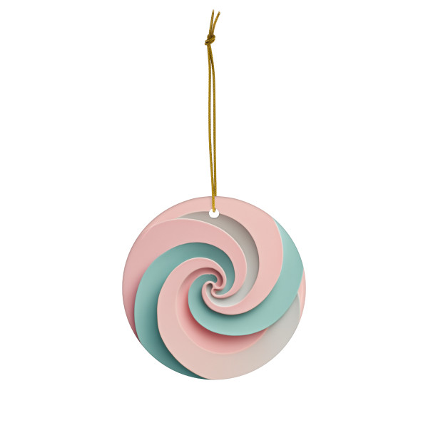 Celestial Spiral Harmony - Ceramic Ornament, 1-Pack