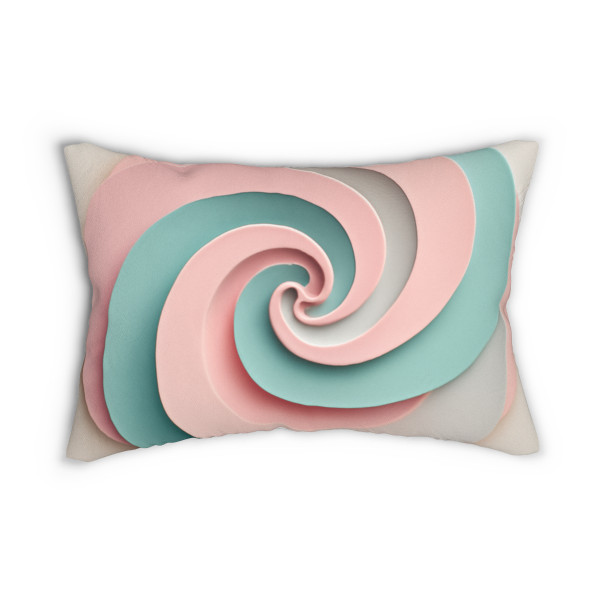 Celestial Spiral Harmony - Spun Polyester Lumbar Pillow