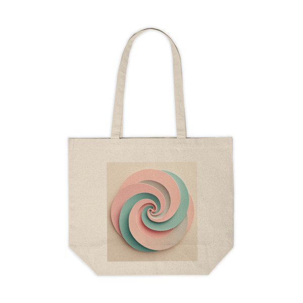 Celestial Spiral Harmony - Canvas Shopping Tote