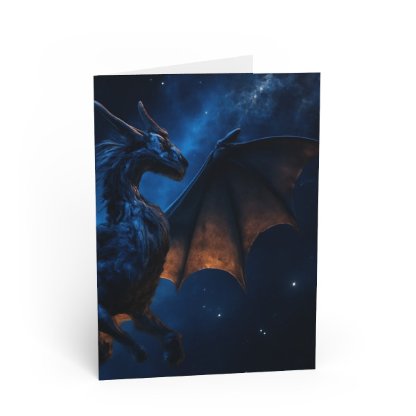Celestial Flame Wyrm - Greeting Cards