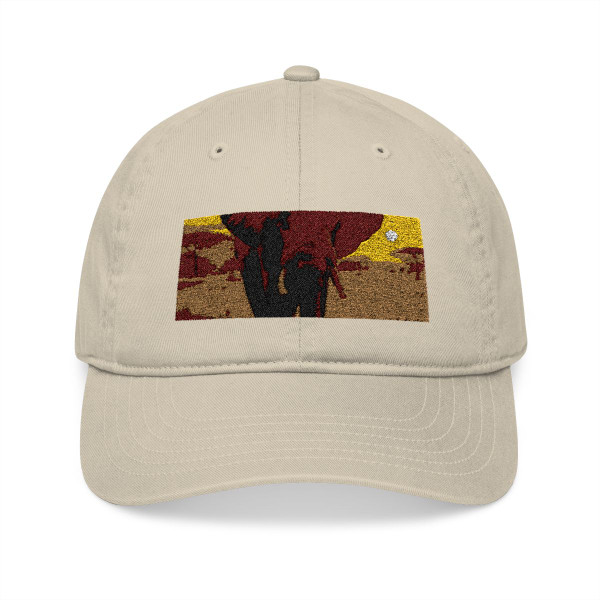 Gentle Giant Elephant - Organic Baseball Cap (Embroidery)