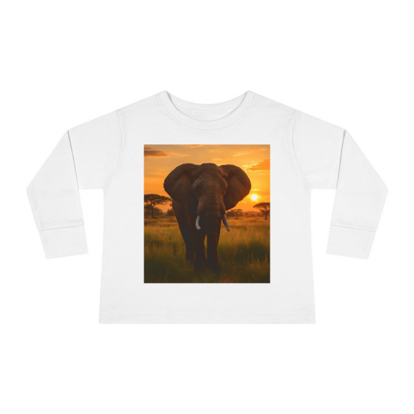 Gentle Giant Elephant - Toddler Long Sleeve Tee
