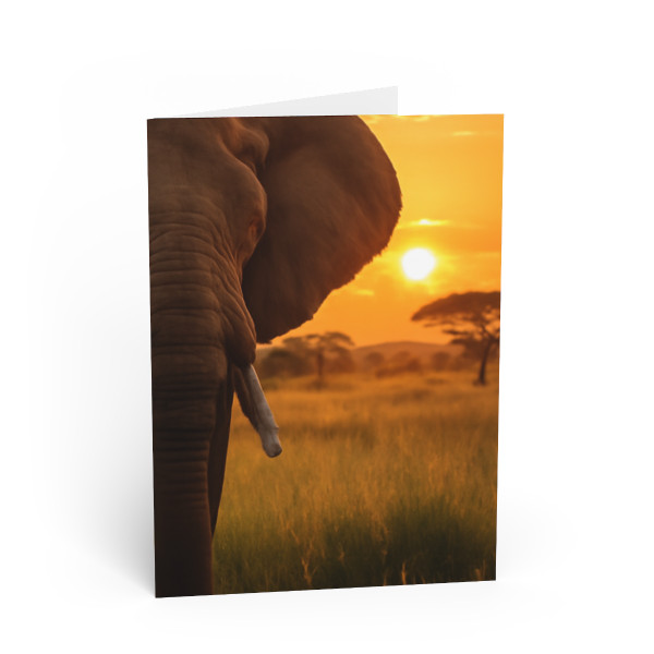Gentle Giant Elephant - Greeting Cards