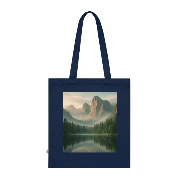 Misty Mountain Retreat - Organic Cotton Tote Bag