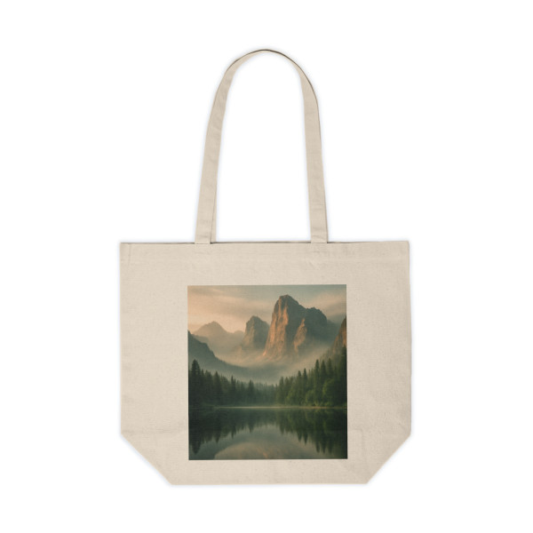 Misty Mountain Retreat - Canvas Shopping Tote